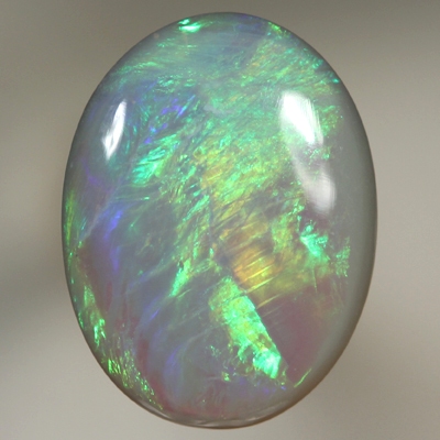 SOLID SEMI BLACK OPAL Bright orange and green 